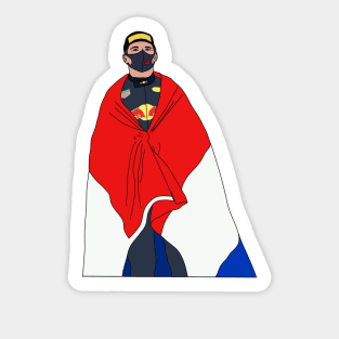 Max Verstappen- Dutch Flag Sticker